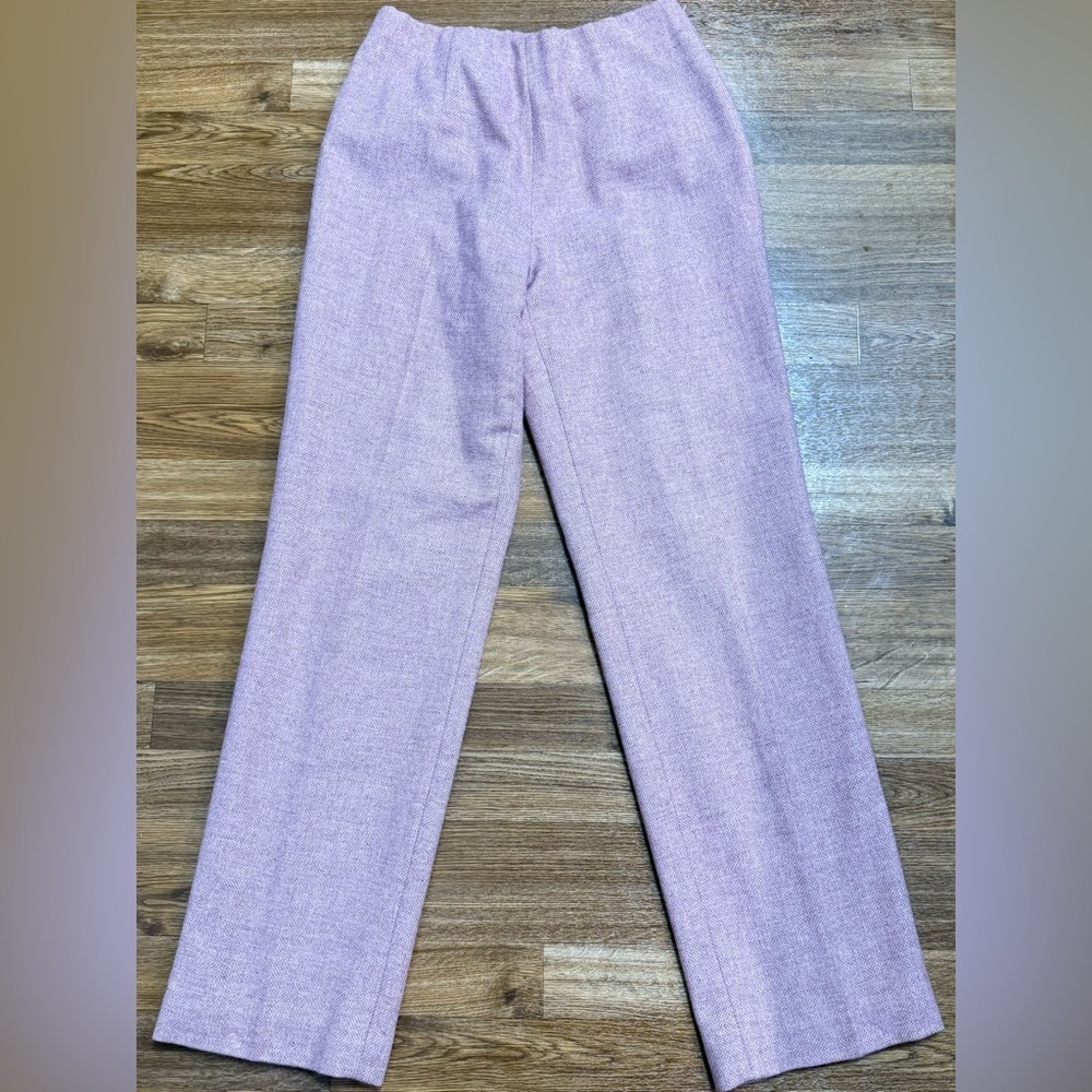 Vintage Chadwick’s pink wool blend tweed lined classic preppy pants career 2 EUC - Picture 6 of 11